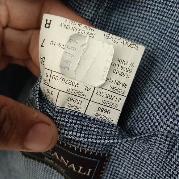 Canali Current 1934 Kei linen/wool/silk Unstructured Blazer 2btn Size 44R - Picture 7 of 10